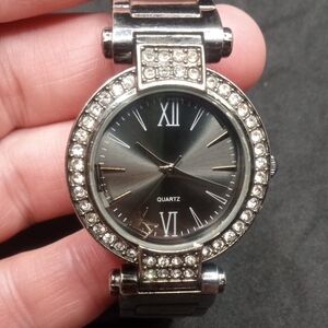 JCPenney Silver Crystal Embellished Watch Needs Work